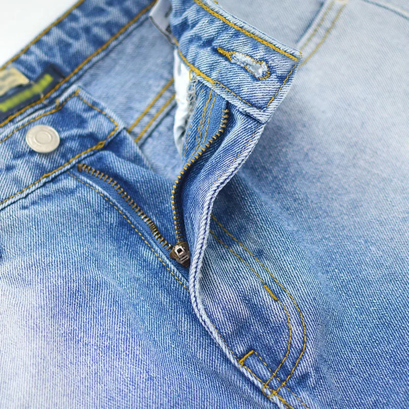 

CHICEVER Vintage Hit Color Denim Trousers For Women High Waist Full Length Straight Jeans Female Spring Fashion Clothing Stylish