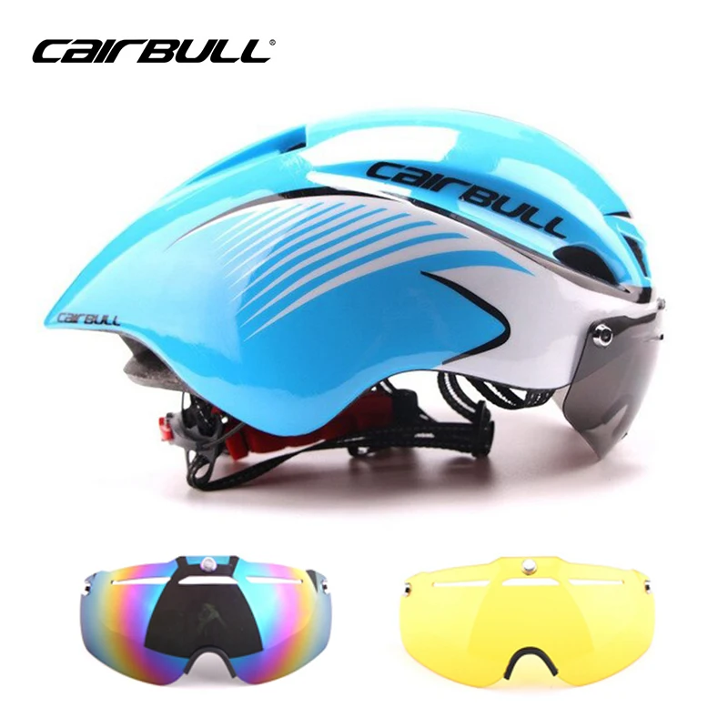 Велосипедный шлем TT Time Trial Aero дорожный гоночный велосипедный шлем Мужской в форме скоростной аэродинамический Триатлон MTB велосипедный шлем 3 объектива/комплект - Цвет: colour 7