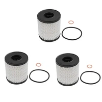 11427622446 set of 3 engine oil filtrate with o ring for bmw mini cooper