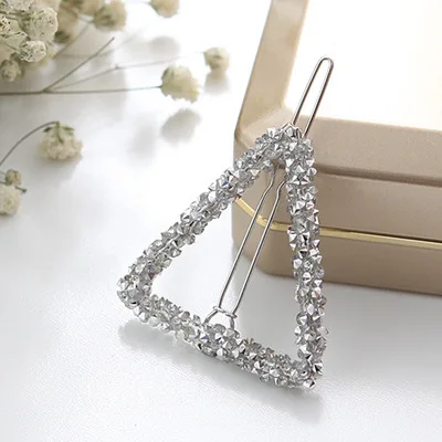 Barrettes Womens Barrettes Geometry Barrettes Simple Barrettes Fashion Barrettes Girls Barrettes Lovely Barrettes Metal Barrett - Цвет: Белый