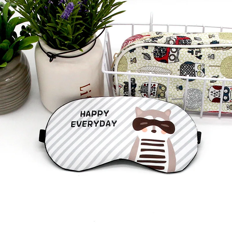 Симпатичная маска для сна хлопковая мультяшная глаз забавная аниме дорожная