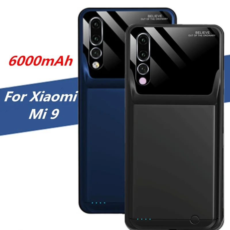 2022 6000mAh Ultra-Thin  Power Bank For Xiaomi Mi 9 Portable  Battery Charger case  For Xiaomi Mi 9