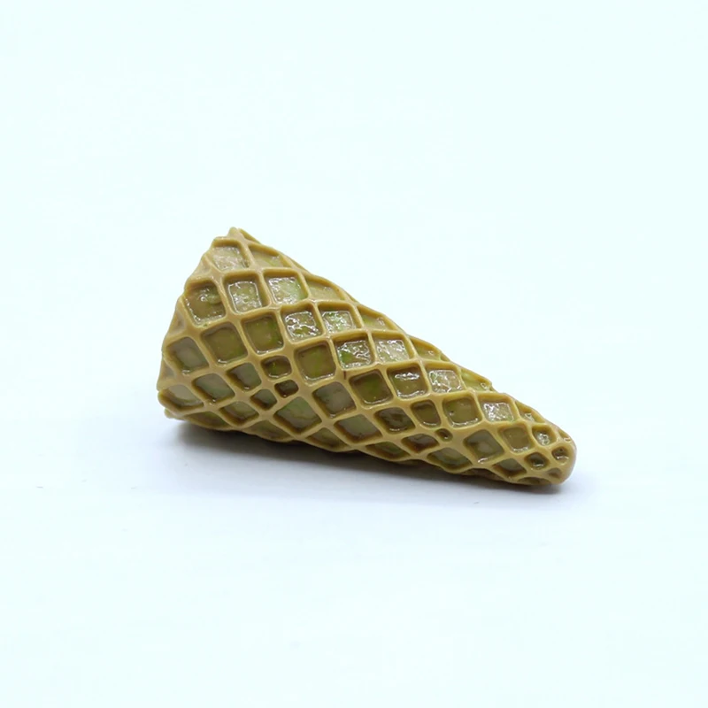 

Newest 4pcs Colorful Flatback Plastic resin ice cream cones wool felt ball cones children Sweet Diy scrapbooking accessories