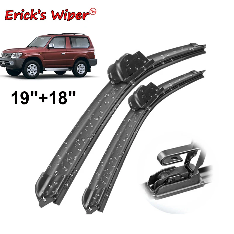 

Erick's Wiper LHD Front Wiper Blades For Toyota Land Cruiser Prado J90 1996 - 2002 Windshield Windscreen Front Window 19"+18"