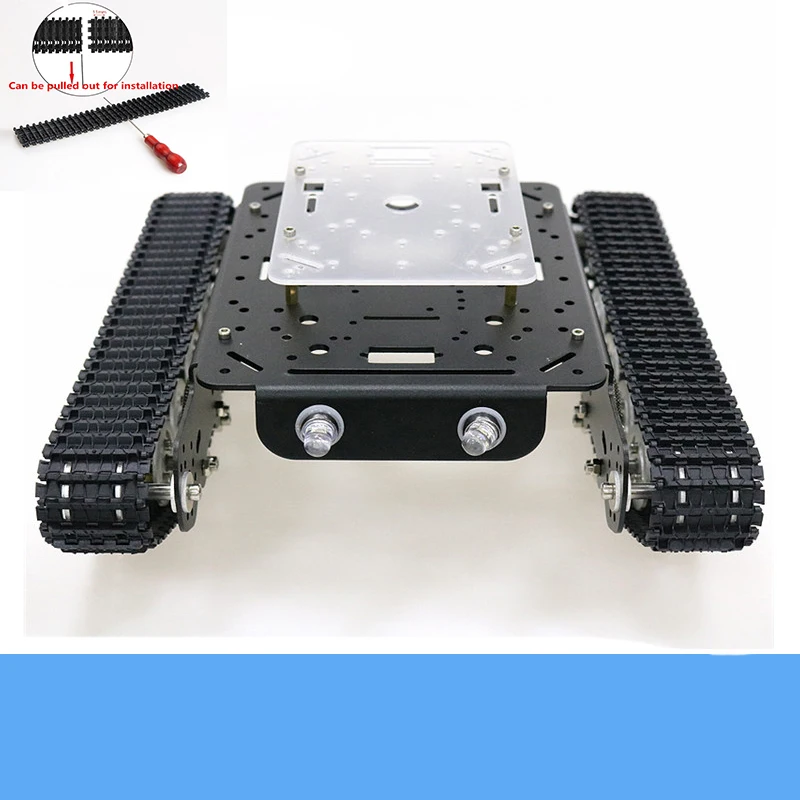 Металлический амортизирующий бак шасси TS100 умный гусеничный робот Платформа