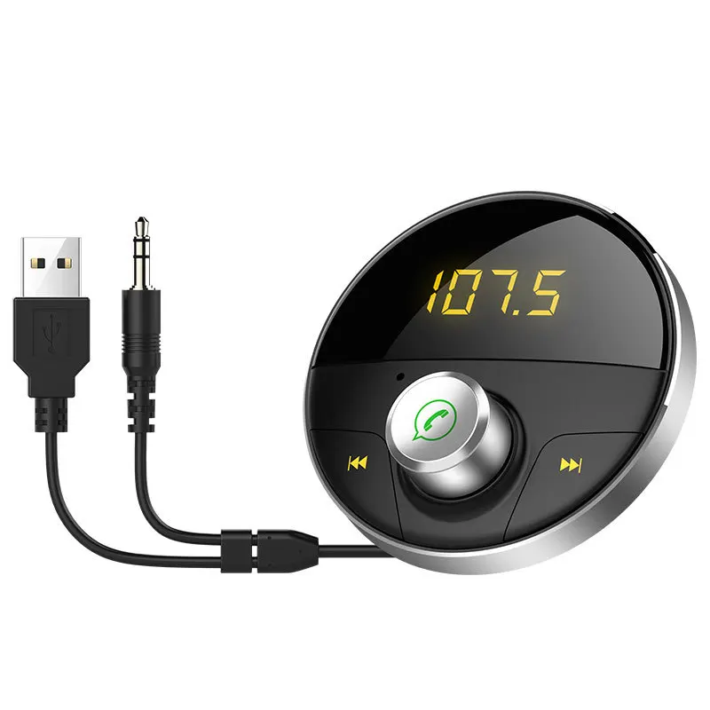 Bluetooth AUX Handsfree Car Kit приемник Авто Hands Free адаптер для автомобилей с 3 5 мм Jack Carkit