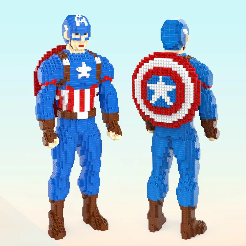 Новинка 2593 шт. модель супергероя капитана 1036 сборная 3D сделай сам алмазные микро