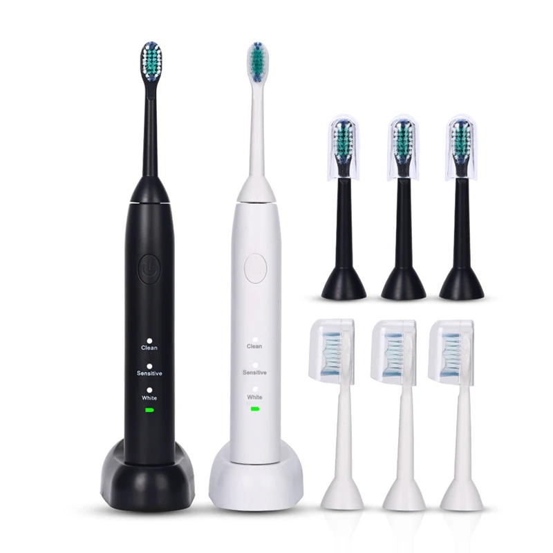 

Ultrasonic Sonic Electric Toothbrush Rechargeable Tooth Brushes Whitening Teeth Brush Adult Toothbrush