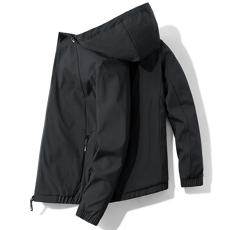 Мужская ветровка с капюшоном Повседневная Водонепроницаемая трендовая куртка