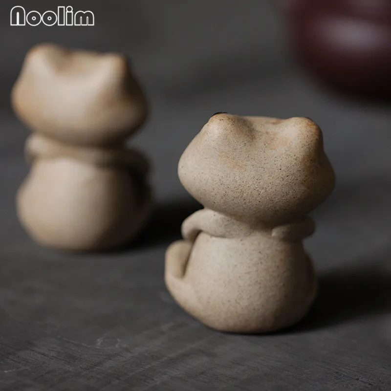 Керамическая курильница ручной работы в виде маленькой лягушки мини животного