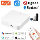 Tuya Zigbee + Bluetooth-совместимый умный концентратор, беспроводной шлюз мост для приложения голосовое дистанционное управление, работает с Alexa Google Home