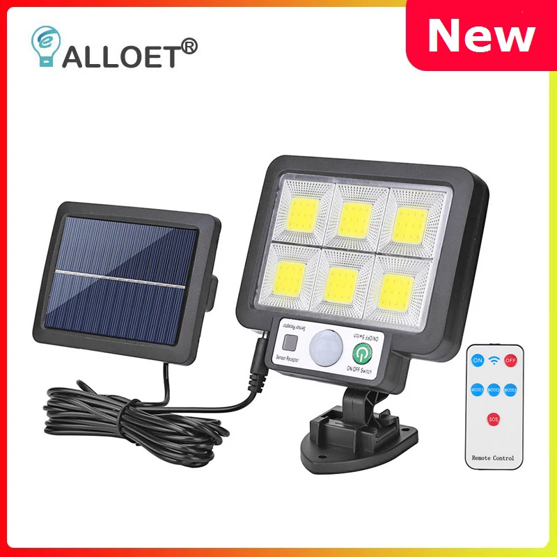 

LED Split Solar Wall Light Outdoor Waterproof Motion Sensor Induction Lamp Garden Street Lamp with Remote Control Solar Light