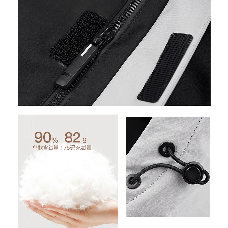 

CHERICOM autumn and winter New down jacket men's short hooded sports leisure thickened men's coat 258650