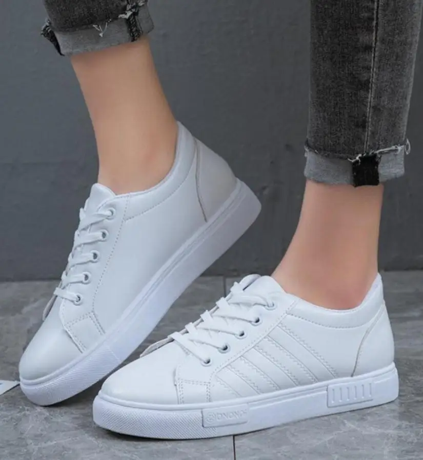 

Женские белые кроссовки, Стильные повседневные дышащие холщовые туфли, женские удобные кроссовки на платформе, женские теннисные туфли