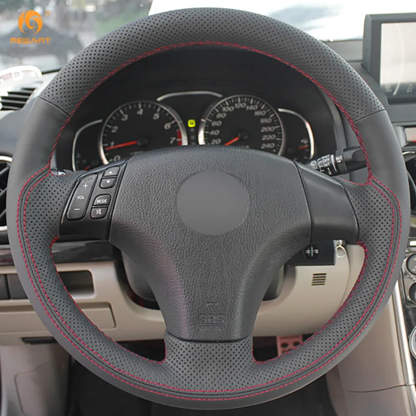 MEWANT черный чехол рулевого колеса автомобиля из натуральной кожи для Mazda 3 / 2006 2010 5