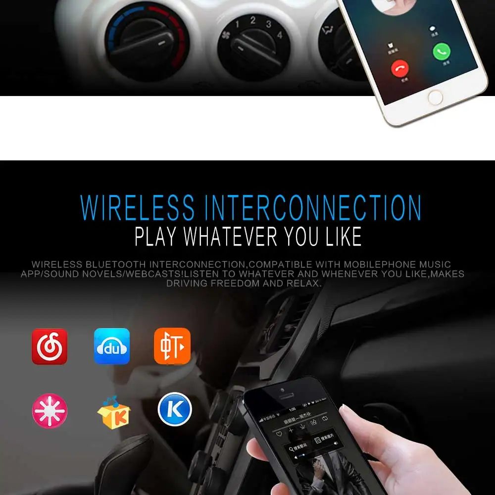 Авторадио 1 din стерео bluetooth usb аудио mp3 рекордер sd aux вход oto teypleri автопроигрыватель