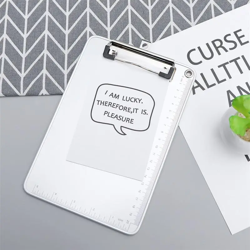 

A5 Size Aluminum Alloy Clip Board Writing Board File Folder Board For Daily Office School Use (Silver)