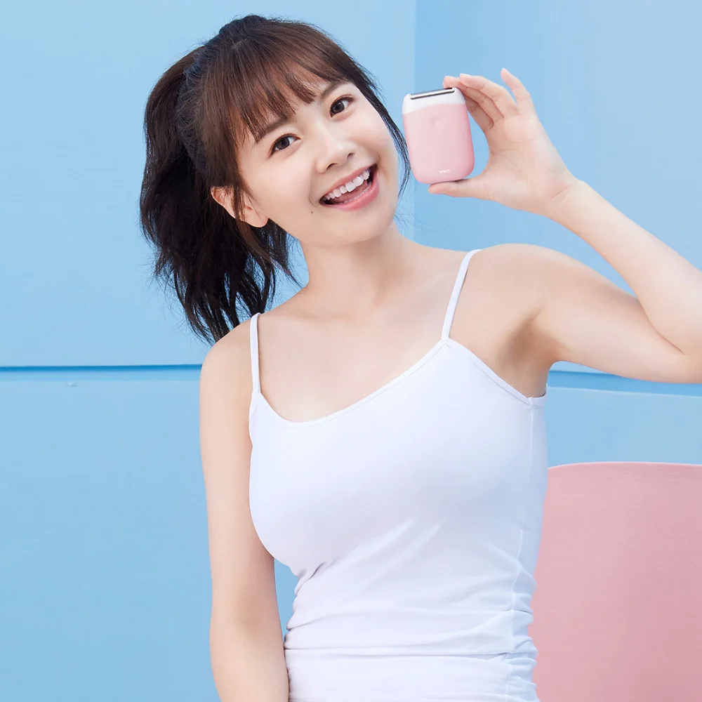 Электрический эпилятор Smate для Xiaomi Mini, портативный триммер для удаления волос для женщин, USB перезаряжаемая гладкая бритва, водостойкий эпилятор