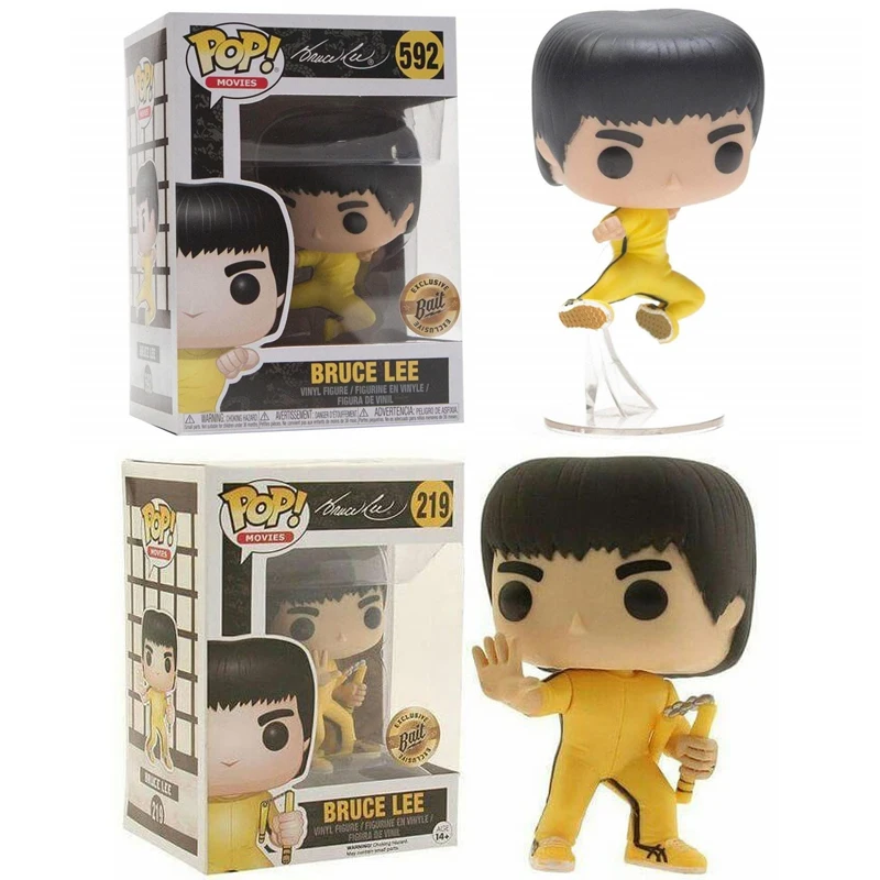 FUNKO POP Новое поступление ограниченная серия Брюс Ли Виниловая фигурка Коллекционная модель игрушки для детей Рождественский подарок