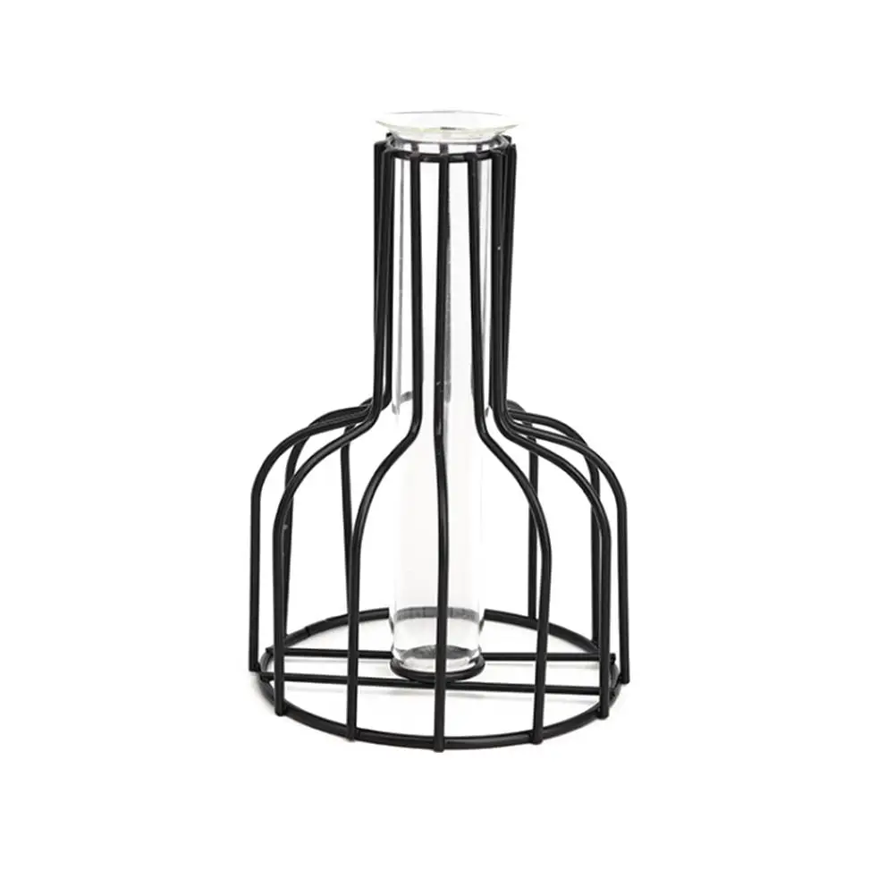 Металлическая ваза для цветов стеклянная плантатор гостиной столовой украшение