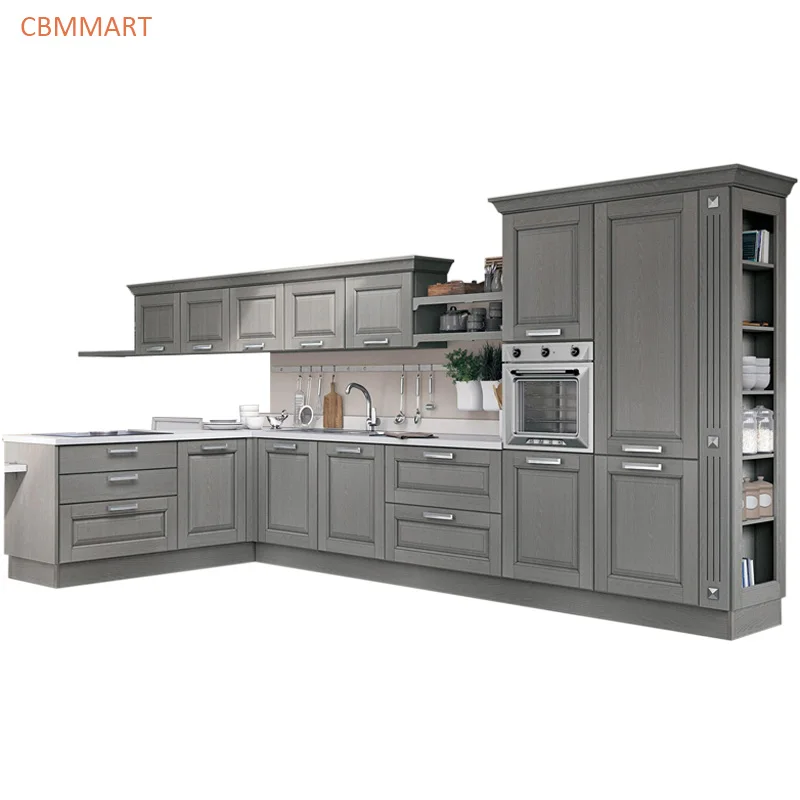 CBMMART индивидуальный кухонный шкаф из твердой древесины|Кухонные шкафы| |