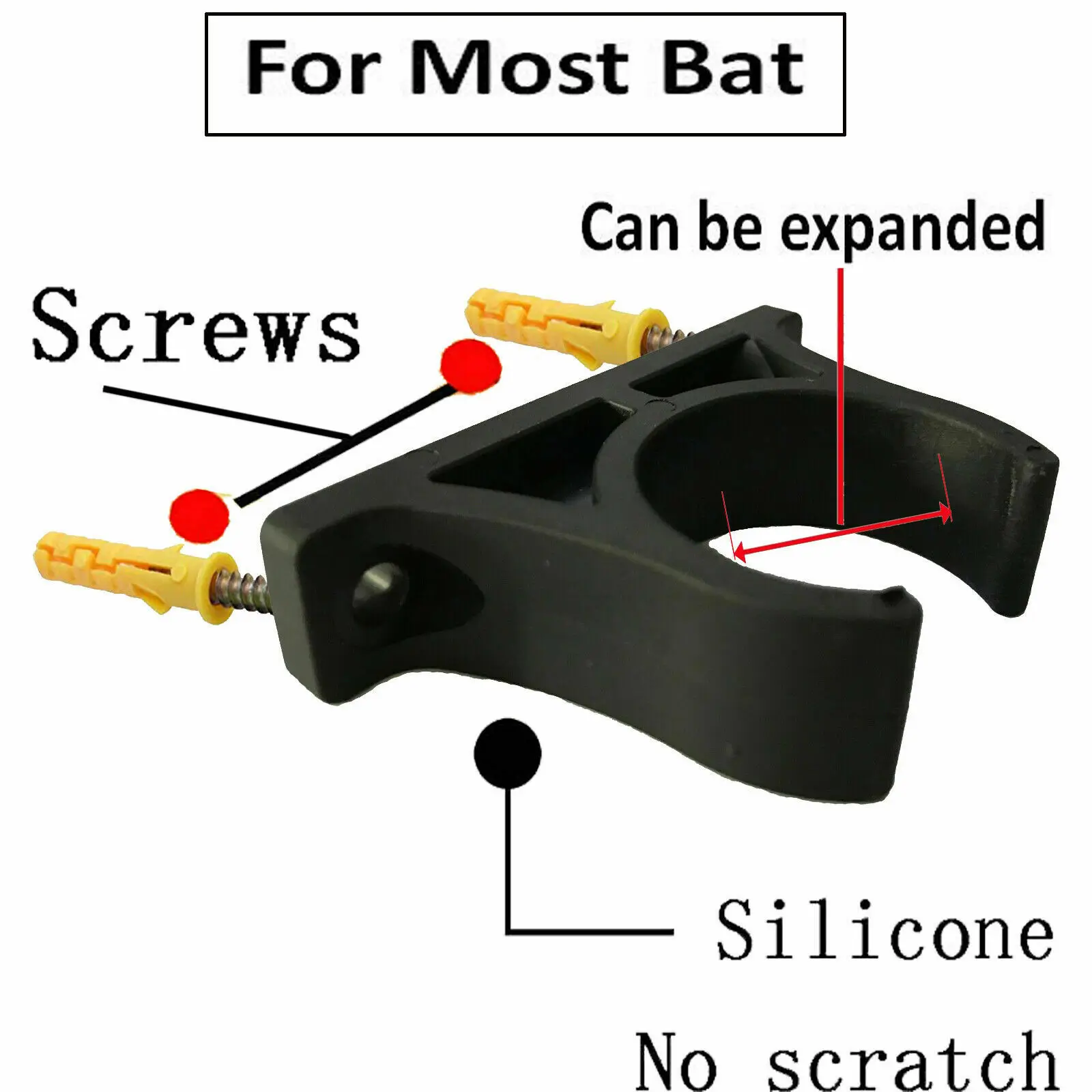 Вертикальная бейсбольная бита софтбольная настенное крепление настенный