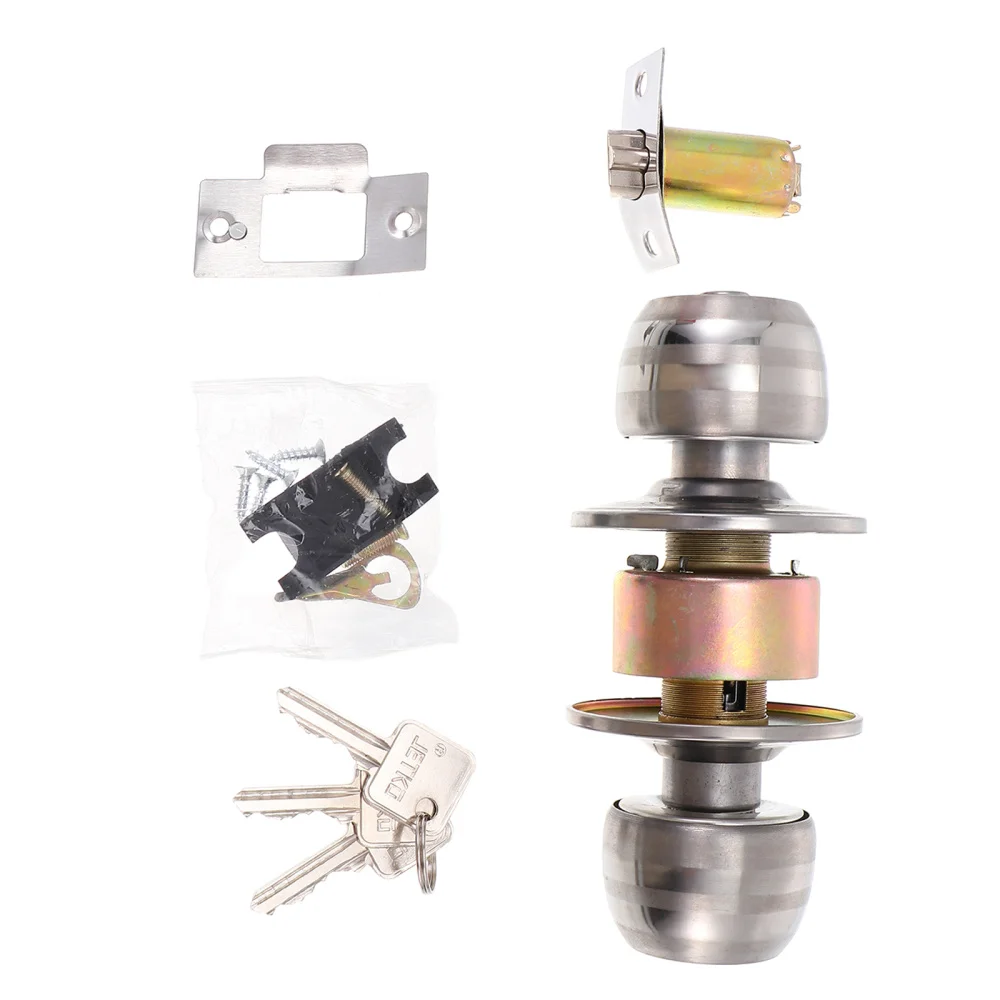 1 комплект Нержавеющая сталь Сферический замок дверной ручка бытовых