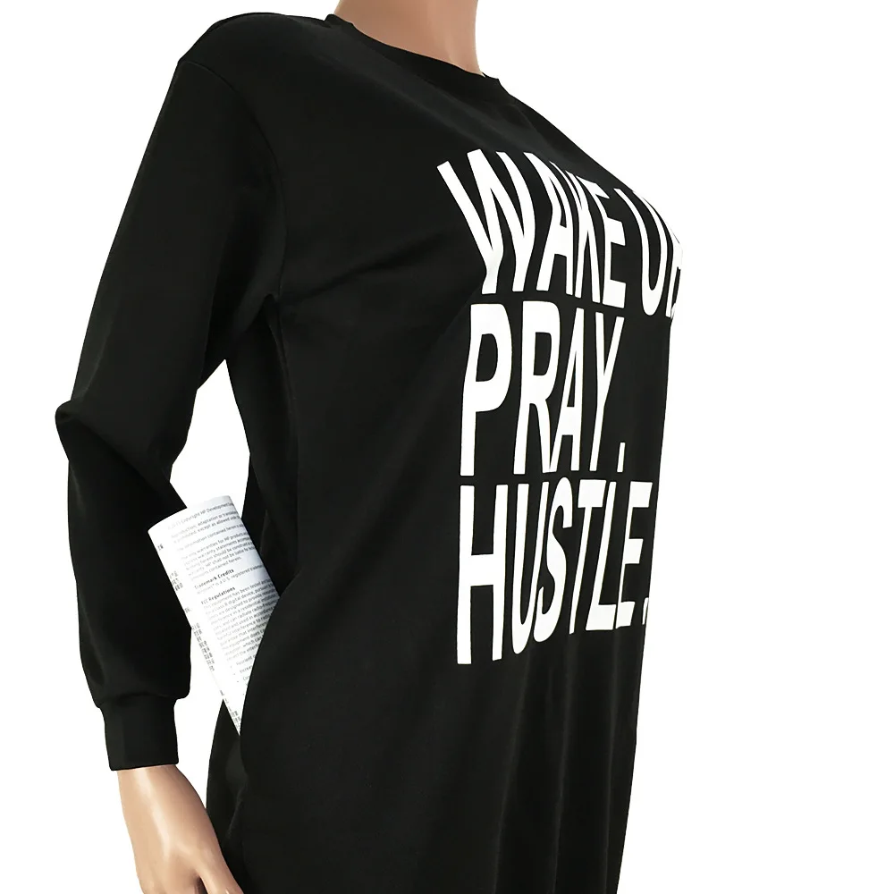 Новинка забавные женские толстовки с капюшоном и надписью WAKE UP PRAY HUSTLE Хлопковый