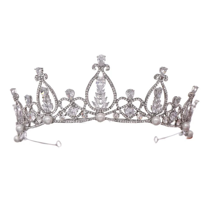 Fashion Bridal Crown Luxury Zircon Handmade Shiny Tiaras Weeding Hairband Women Hair Jewelry Accessories VL | Украшения и