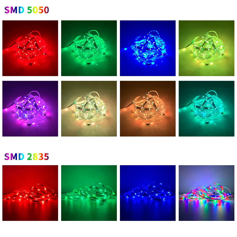 RGB Светодиодная лента 5050 2835 WiFi Contoller Водонепроницаемый светодиодный светильник s