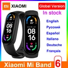 2021 Новый Xiaomi Mi Band 6 глобальная Версия смарт-Браслет фитнес-трекер с кислородом крови монитор сердечного ритма Bluetooth Miband 6