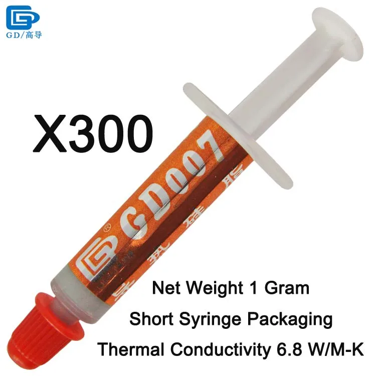 GD007 Термальность пасту смазка Компаунд силиконовый High End серый SSY1 SY1 SY3 SY7 SY15 SY30 BX3 CN30 CN150 CN1000 - Цвет лезвия: GD007-SSY1 300 PCS