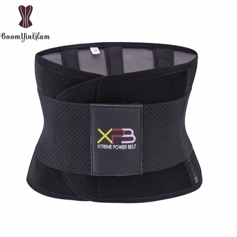 black 7 цветов на выбор, пояс Xtreme power, поддержка талии для фитнеса, корсет, корректирующий пояс для женщин после беременности 603 - Цвет: black