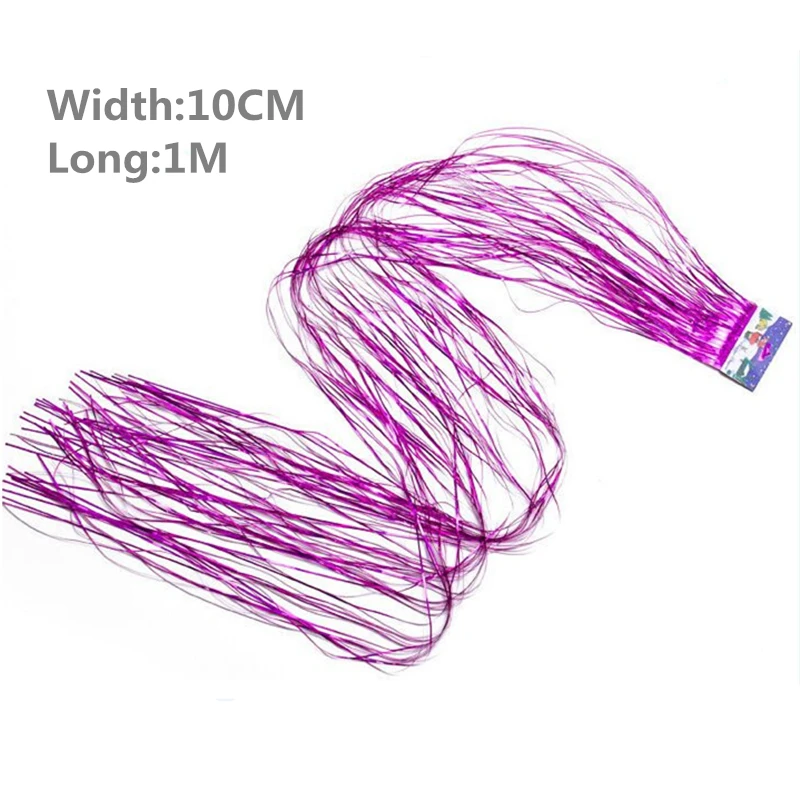 Крутящаяся лента День рождения свадебное украшение фон дождь занавеска блестки