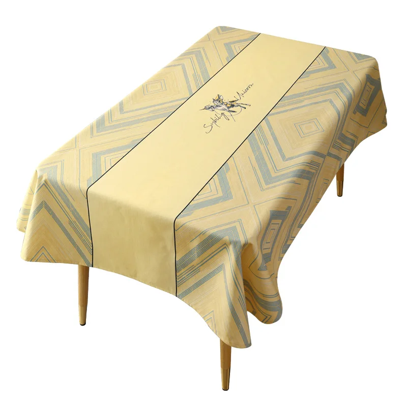 

Waterproof Kitchen Coffee Table Cover Banquet Large Dining Table Cloth Royal Blue Decoration Mantel Mesa Home Textile EB50ZB