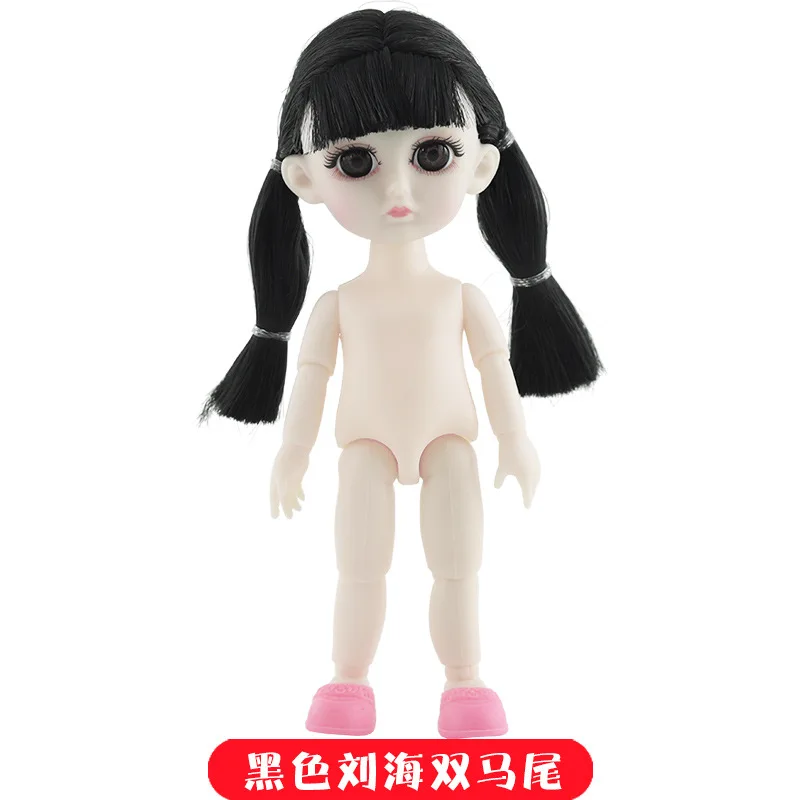 BJD кукла силиконовая кукла 13 подвижная соединенная 16 см куклы 3D истинное изменение глаз Макияж обнаженное туловище для куклы модные куклы игрушки для девочек,лол буба игрушка мебель для кукол игрушки для детей ench - Цвет: G