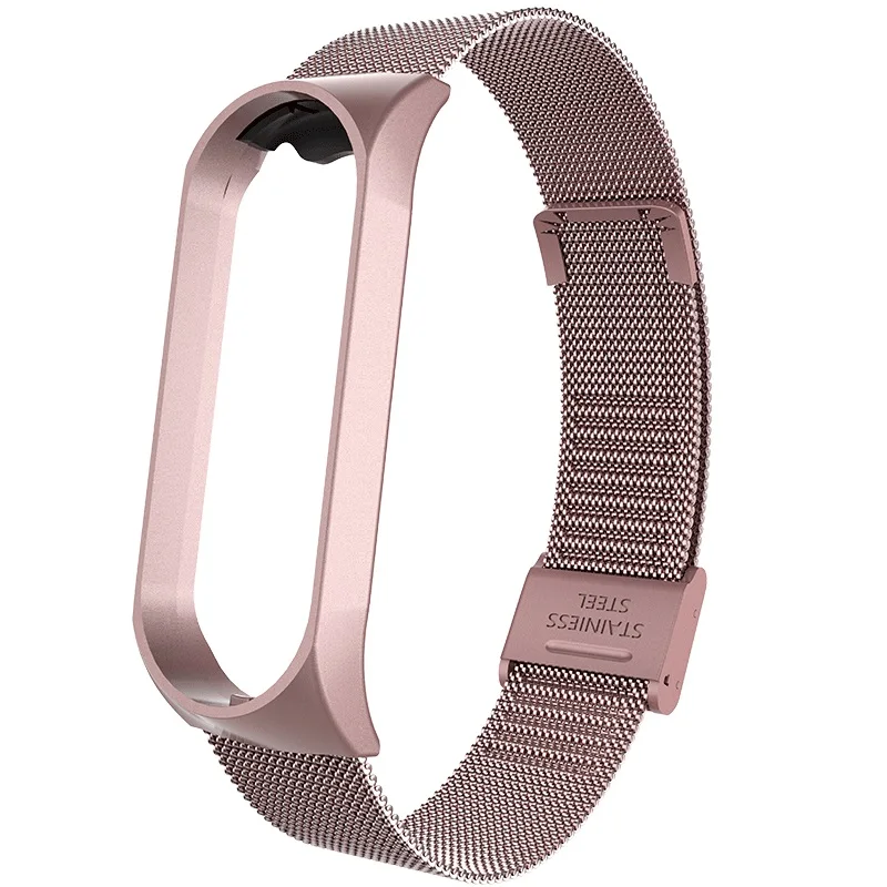 Rovtop, умный браслет на запястье, ремешок для Xiaomi mi, 3, 4, mi Band, 4, 3, металлический браслет, браслет из нержавеющей стали, Z2 - Цвет: RK
