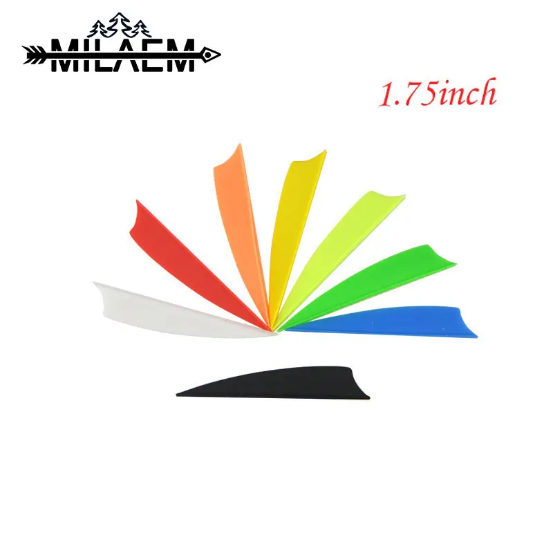 100 шт. 1 75 дюймов стрельба из лука резиновая перо стрела Флетчинг Углеродные