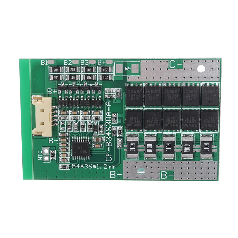 Интегральные схемы 1 шт. Φ 30A 12V BMS с балансом для батареи LiFePo4 LiFe 18650|Комплекты