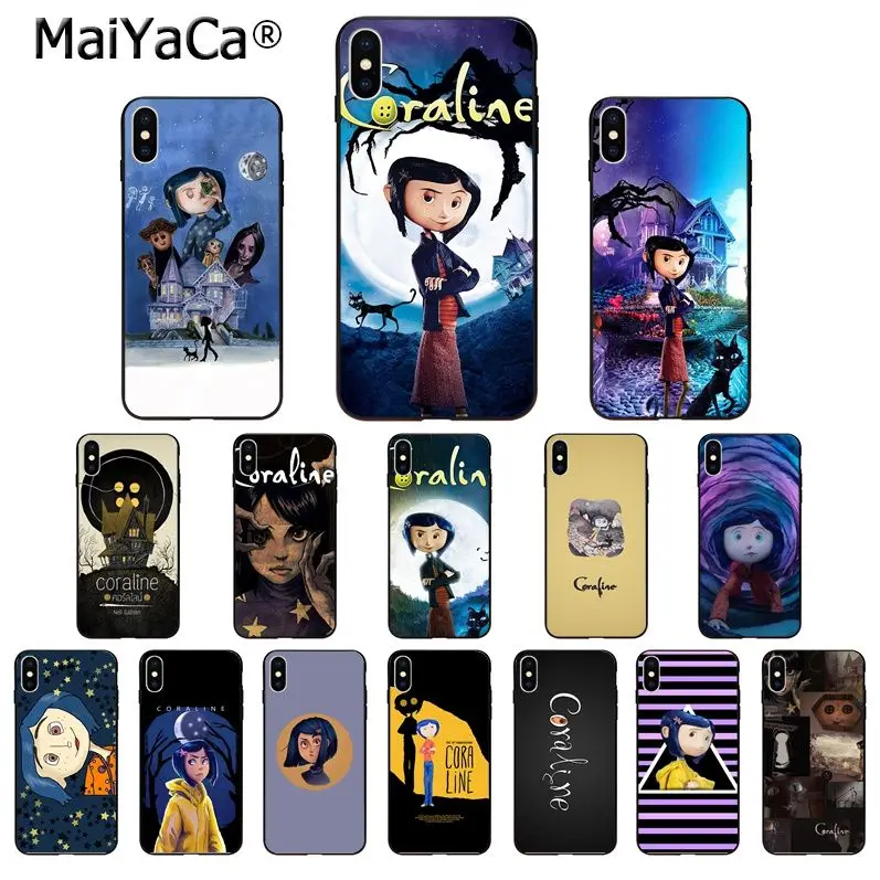 MaiYaCa Coraline милая девушка ТПУ мягкий высококачественный чехол для телефона iPhone 8 7 6