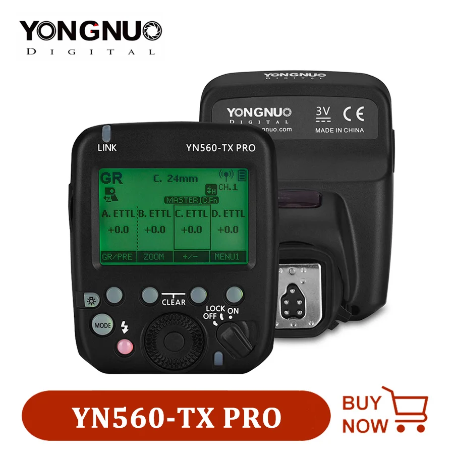 

YONGNUO YN560-TX PRO 2.4G On-camera Flash Trigger Wireless Transmitter for Canon DSLR Camera YN862 YN968 YN200 YN560 Speedlite