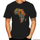 Африканская традиционная футболка с рисунком карты, Мужская брендовая известная одежда, Сделайте свою собственную рубашку