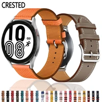 20mm 22mm leather band for samsung galaxy watch active 2346mm42mms3huawei gt 2 pro bracelet galaxy watch 4 classic strap