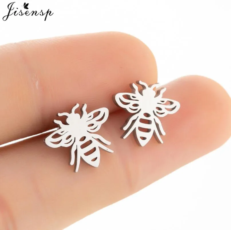 

Серьги женские из нержавеющей стали, гвоздики Пчелка