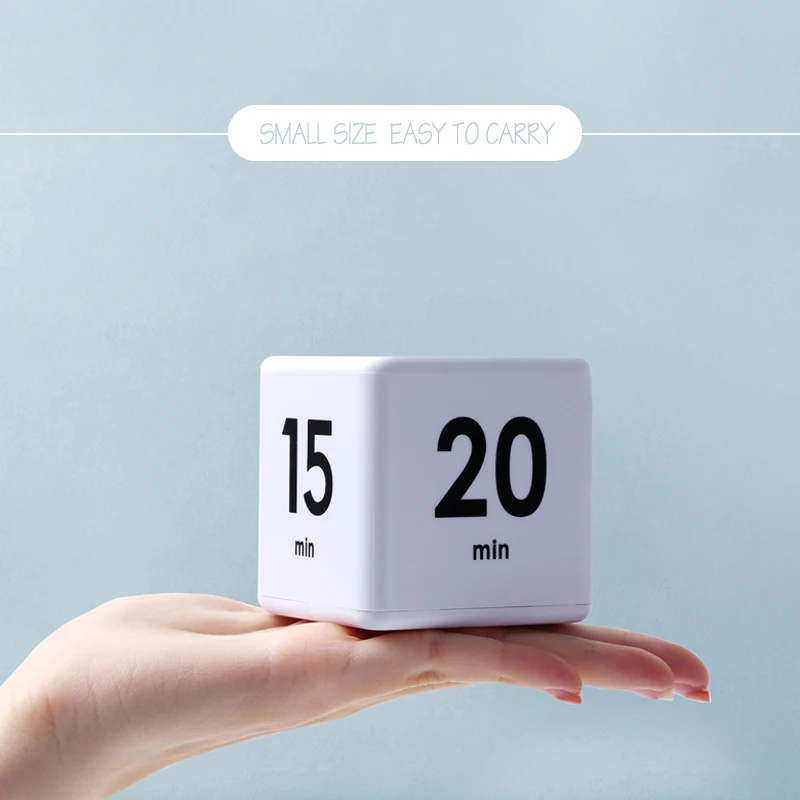 

Square Cube Timer Gravity Sensor Countdown Reminder Time Management Electronic Rollover Timer For Student Learning Timer