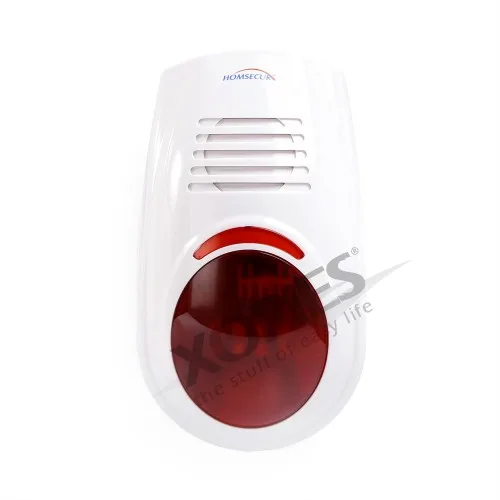 HOMSECUR APP Controlled Wireless GSM-2G Home House Alarm System+Red Flash Siren