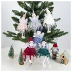 Лидер продаж, Рождественское украшение, милый шерстяной кукольный Ангел в стиле Ins, креативное украшение для рождественской елки, рождественские украшения