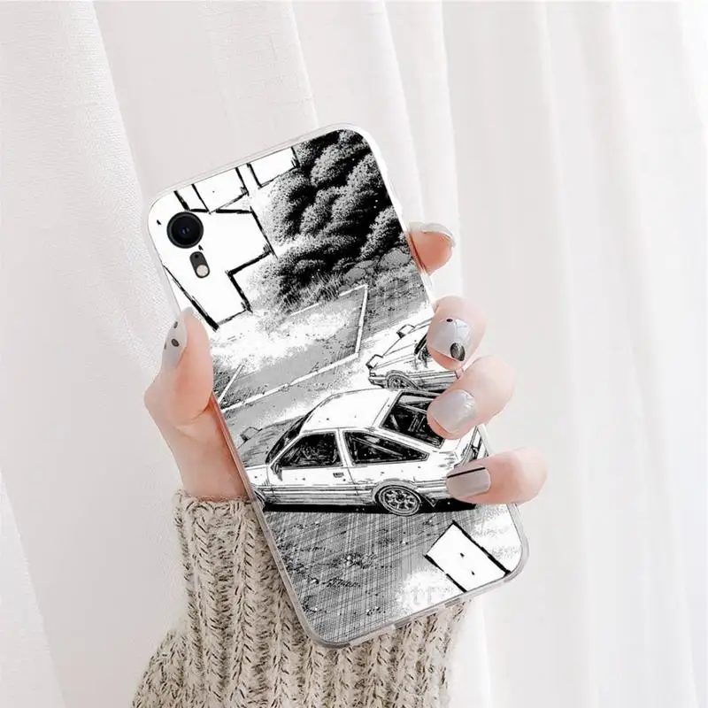 

Cartoon initial d JDM Drift Phone Case Cover Fundas For iphone 12 5 5s 5c se 6 6s 7 8 plus x xs xr 11 pro max