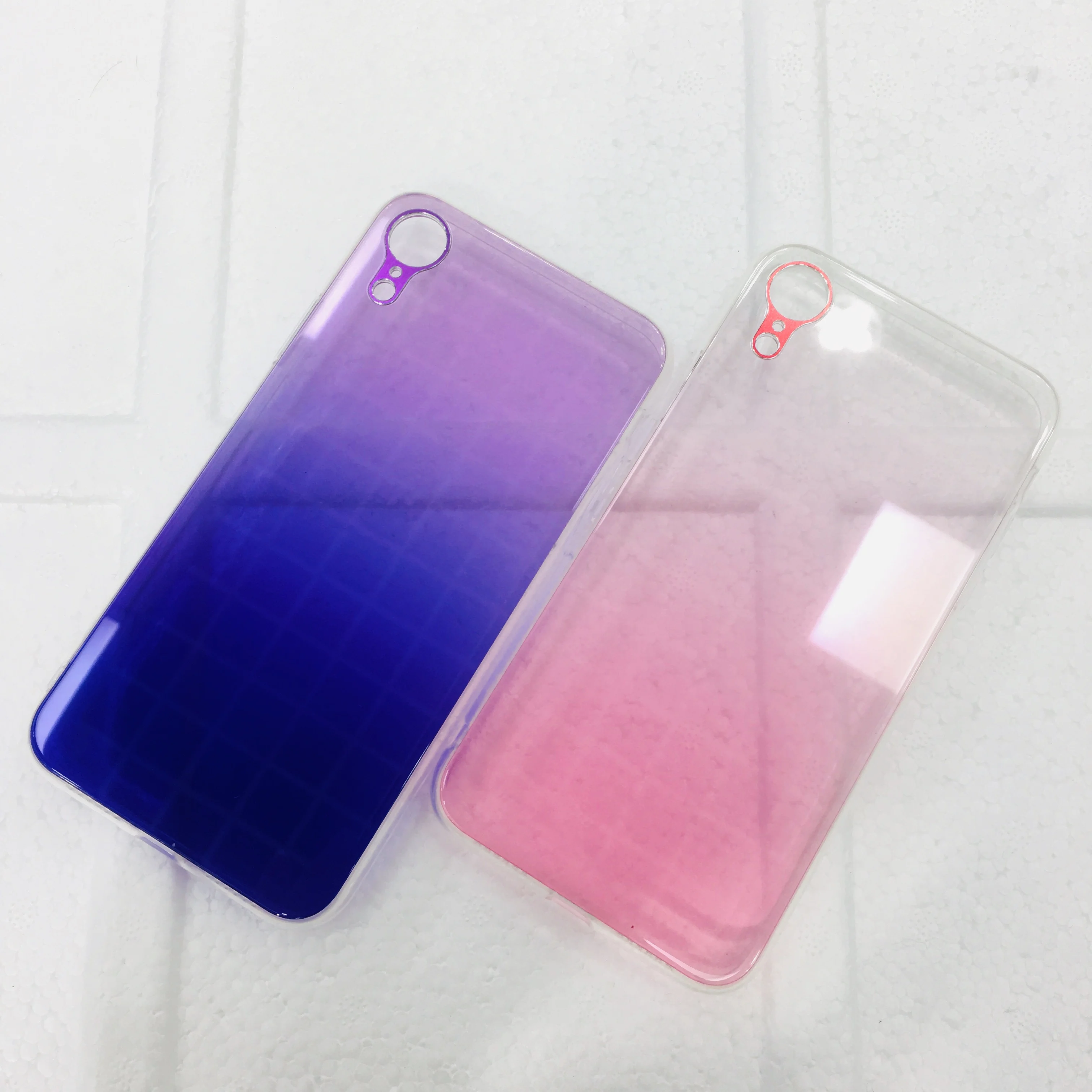 Прозрачный Жесткий Тонкий чехол из закаленного стекла с металлическим