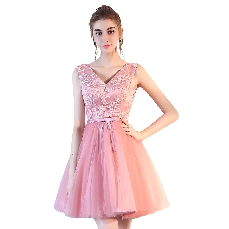 

Evening 2019 New Summer Shoulder Multi-Color Bridesmaid Dress Short Fashion Banquet Evening Dress Women